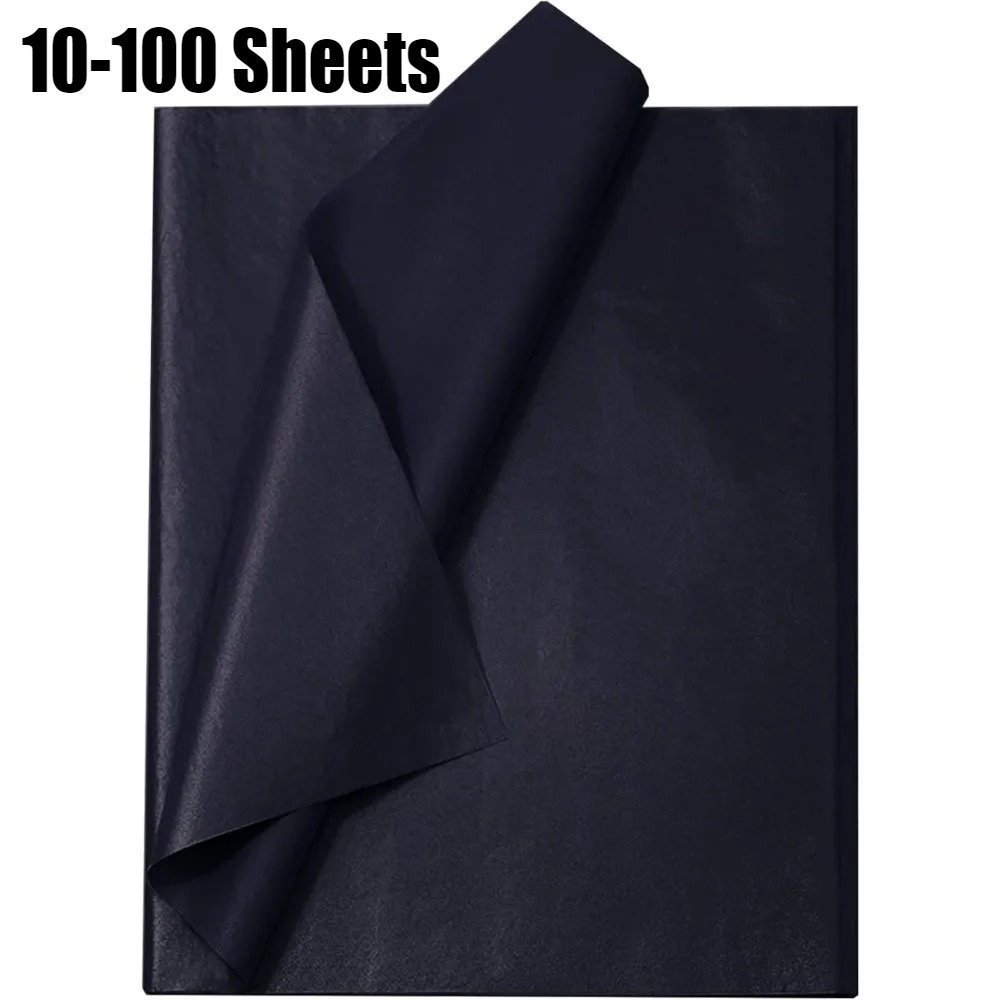 Flower Wrap Kraft - 10-100 vellen zwart tissuepapier voor verpakkingen,