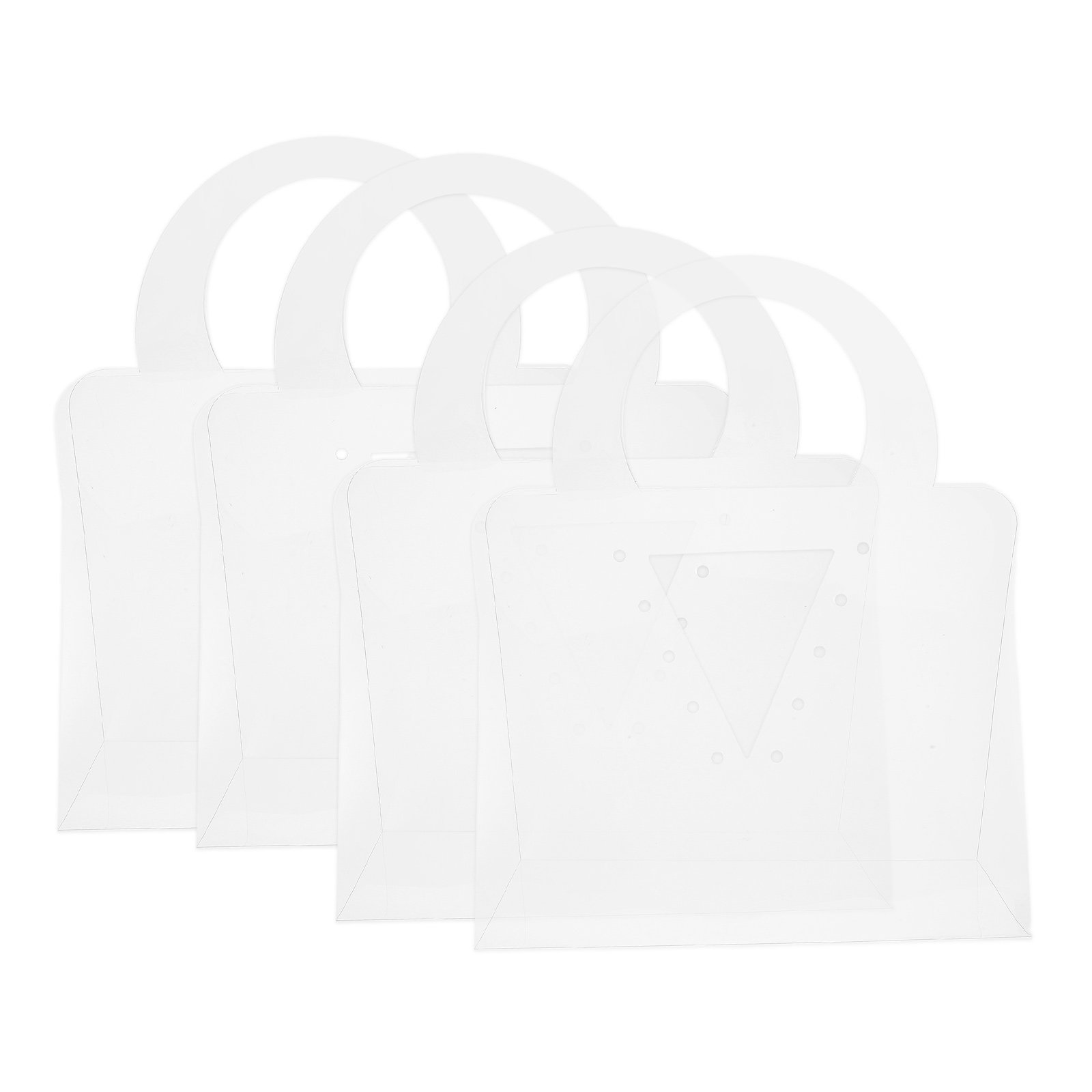 Florist Supply Shop - 4 stuks transparante boeket cadeauzakjes met