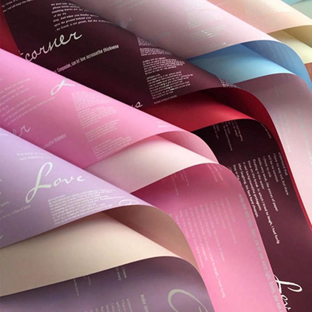 Flower Wrap Kraft - 20 STKS Waterdicht Tweekleurig Elegant Bloem
