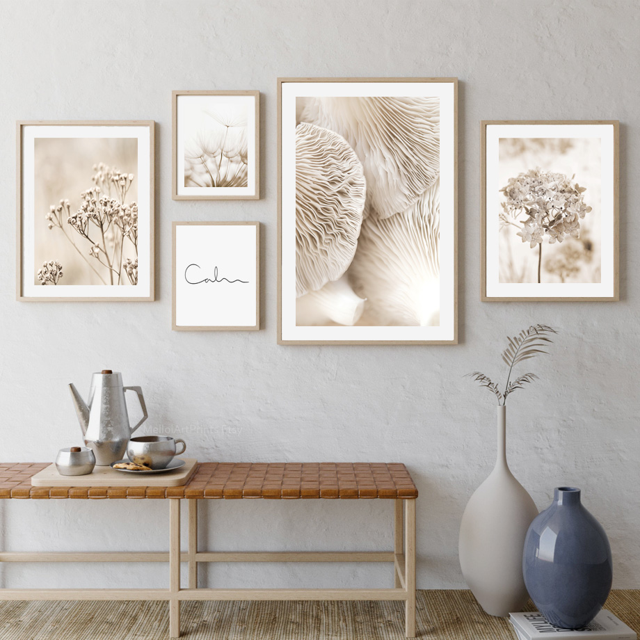 Neutraal Beige Boho Wandkunst  - Palm Leaf Dried recensie en prijs