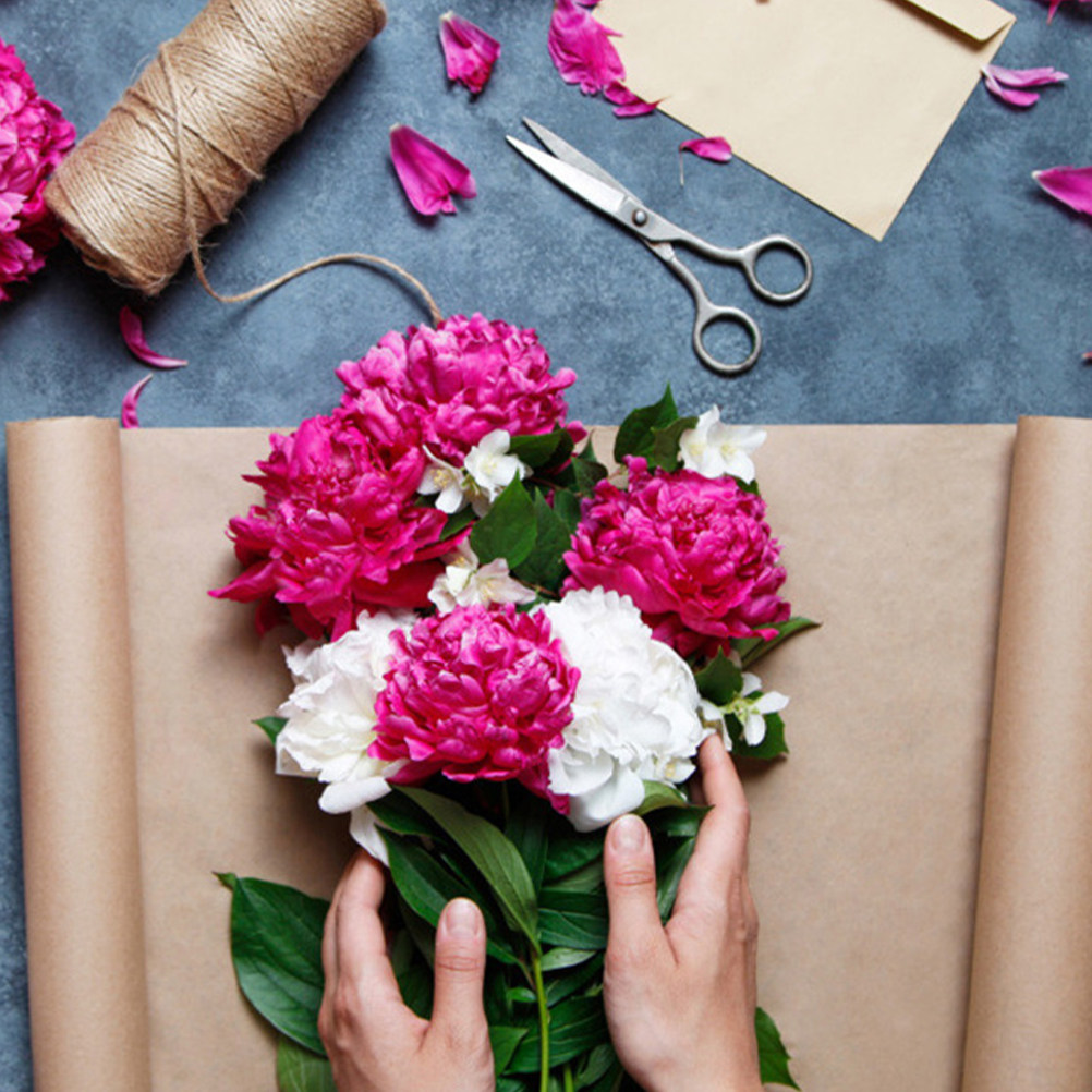 2 Rollen Kraftpapier Rol Multi - Flower Wrap Kraft recensie en prijs