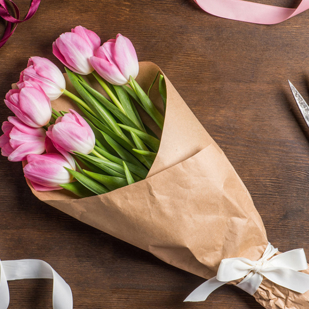 2 Rollen Kraftpapier Rol Multi - Flower Wrap Kraft recensie en prijs