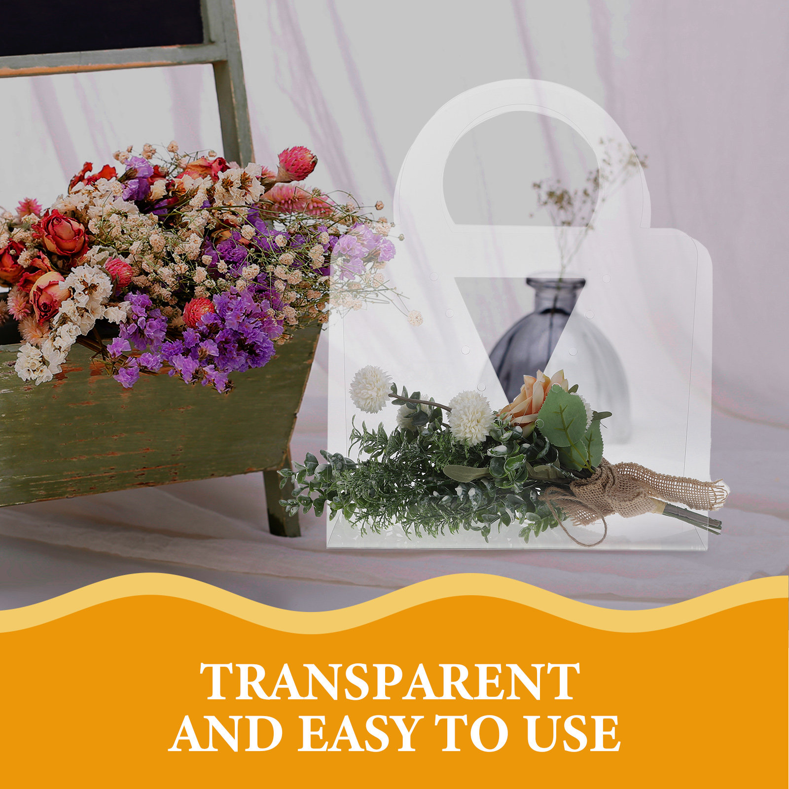 4 stuks transparante boeket ca - Florist Supply Shop recensie en prijs