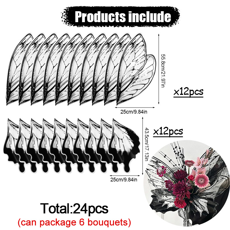 24 Stuks Vlindervleugels Vorm  - Flower Wrap Kraft recensie en prijs