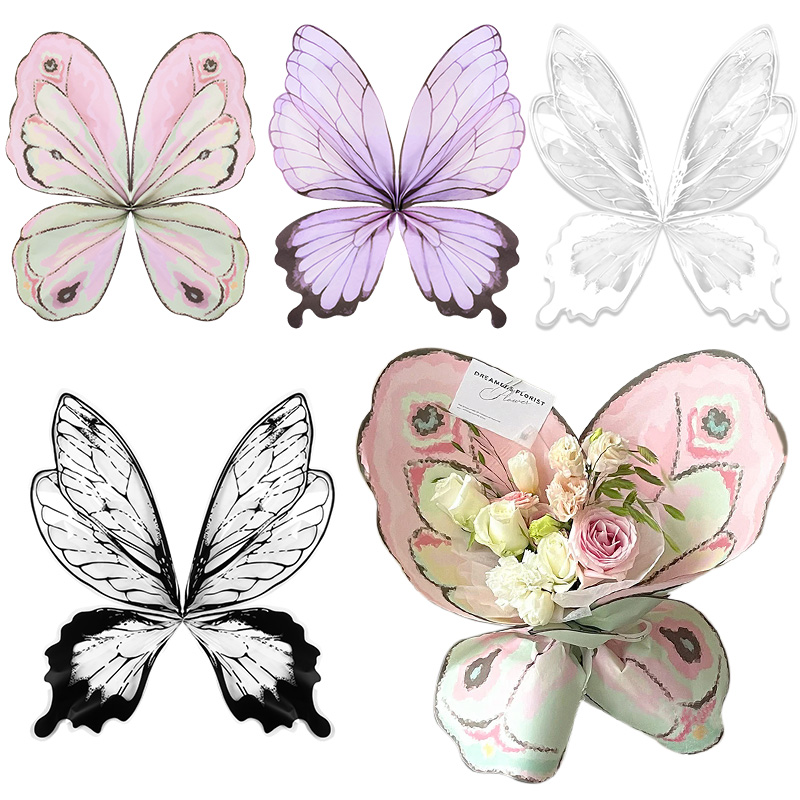24 Stuks Vlindervleugels Vorm  - Flower Wrap Kraft recensie en prijs