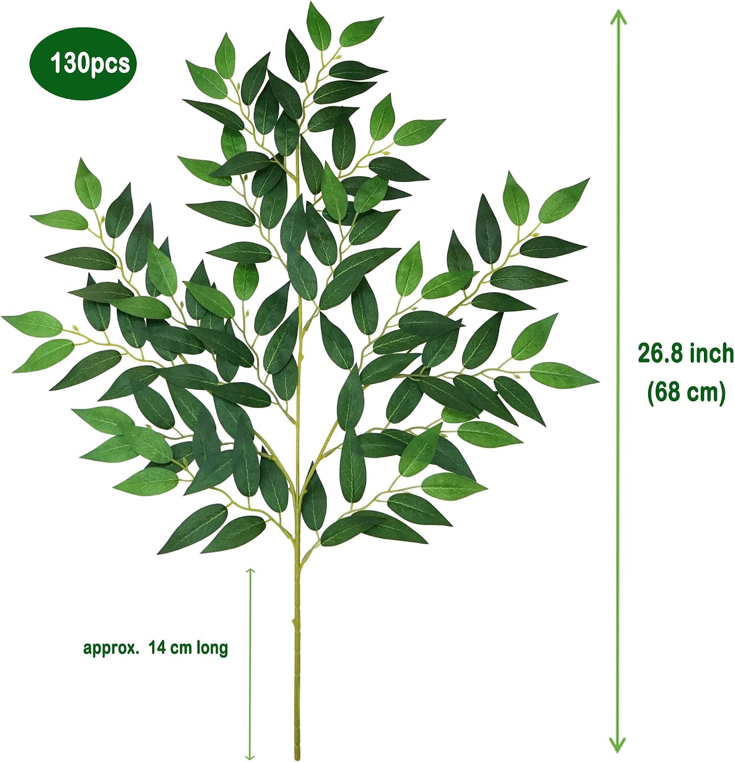 130 stuks 68 cm kunstmatige It - Ruscus Stem Faux recensie en prijs