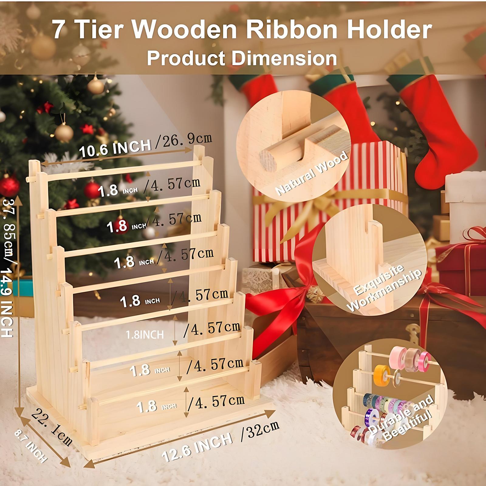 Houten lintendoos organizer re - Florist Supply Ribbon recensie en prijs